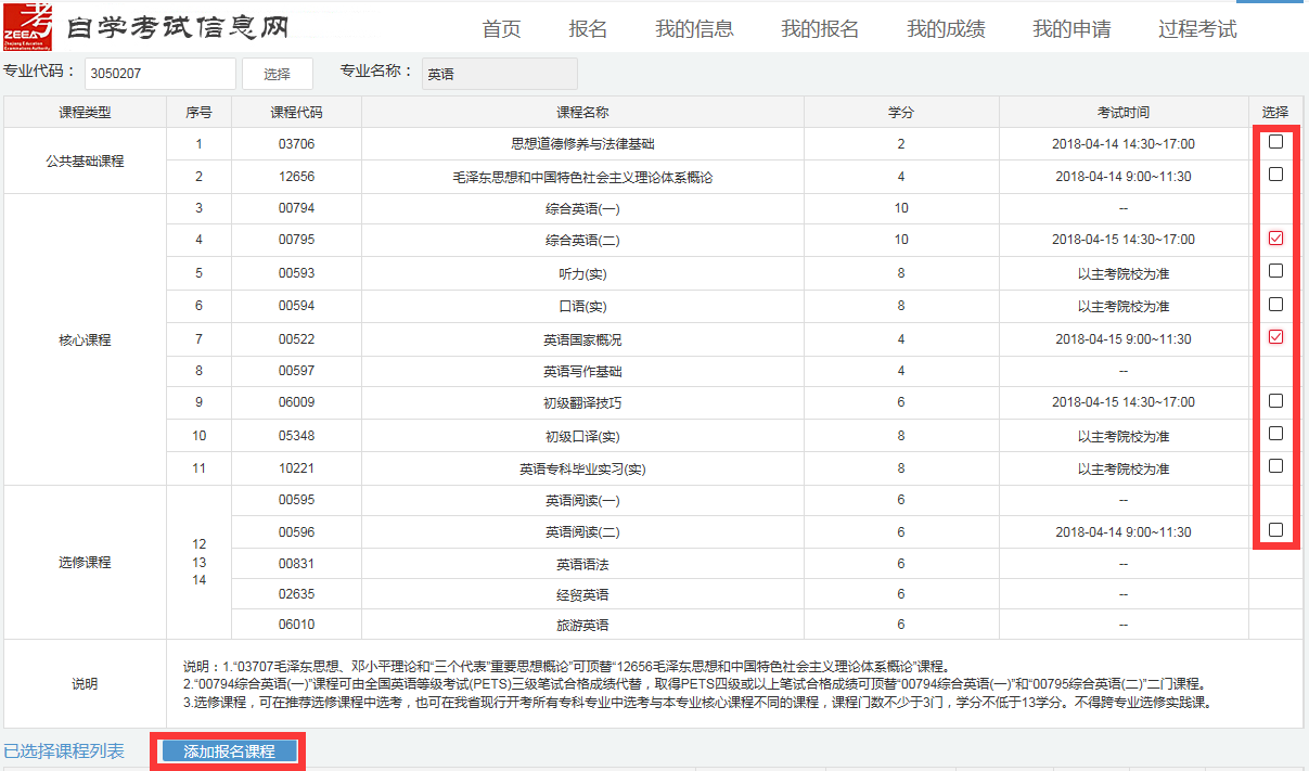 浙江省自學考試報名指南：社會考生-續考生