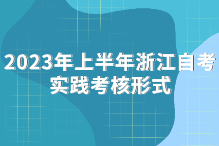 2023年上半年浙江自考實踐考核形式.jpg