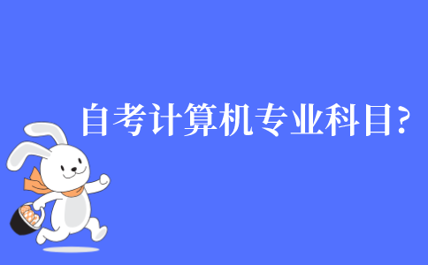 自考本科計算機專業有什么科目?
